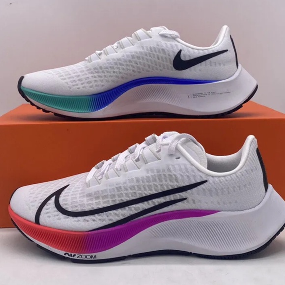 Nike Other - Nike Pegasus Zoom 37 White Pink Black Men’s Size 9 Sneakers Running Shoes